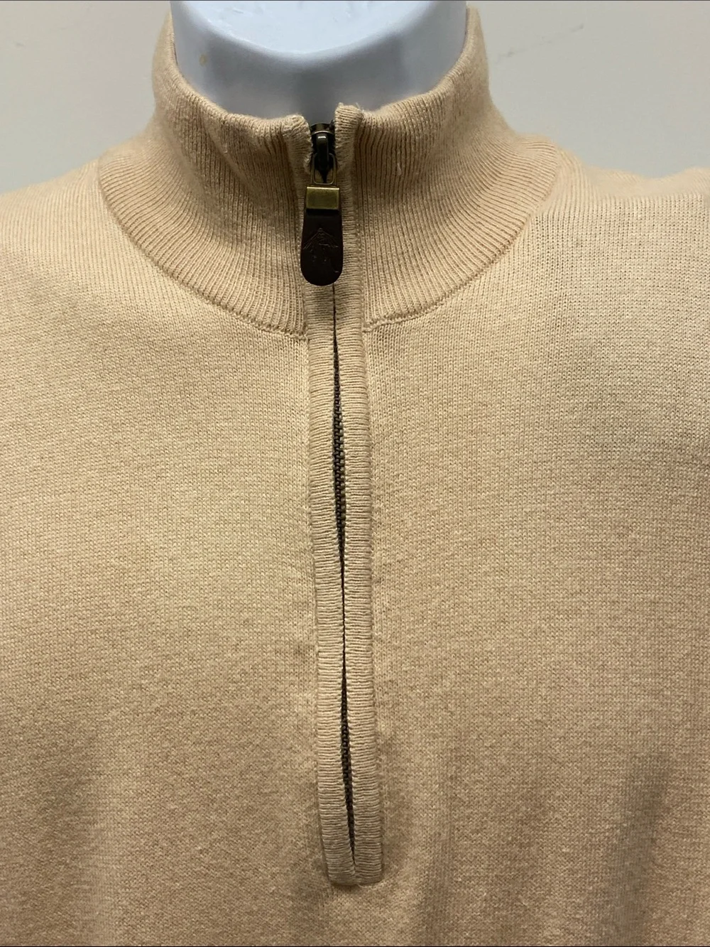 Orvis Half-Zip Cotton Cashmere Sweater Vest NWT